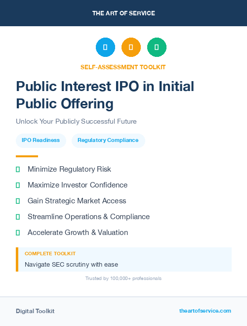 Public Interest IPO in Initial Public Offering