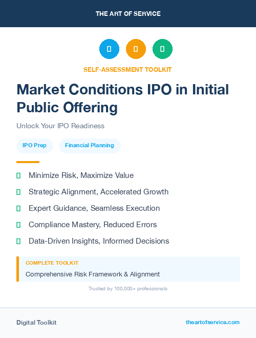 Market Conditions IPO in Initial Public Offering