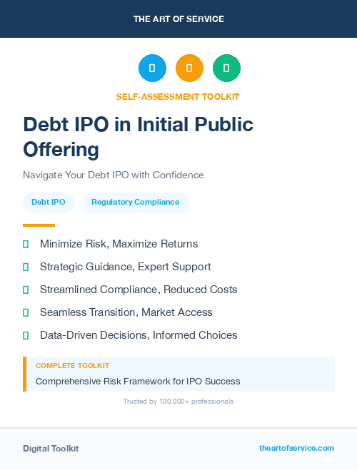 Debt IPO in Initial Public Offering