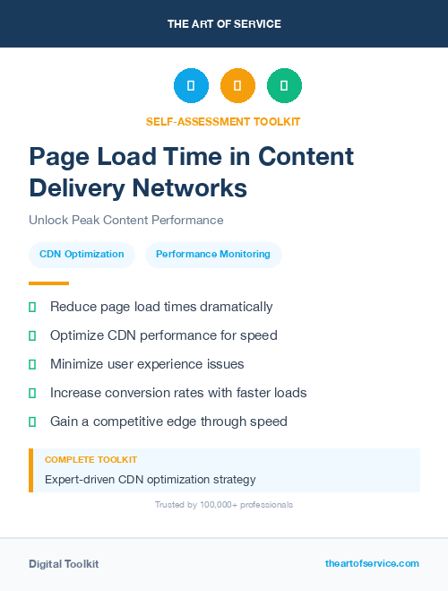 Page Load Time in Content Delivery Networks