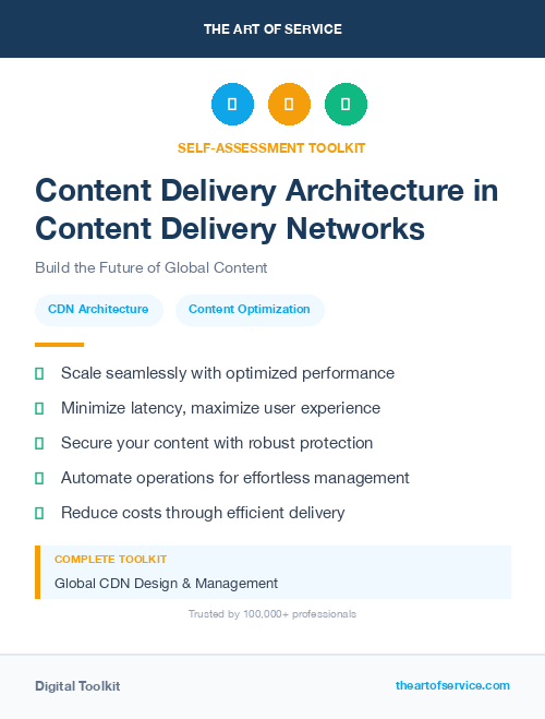 Content Delivery Architecture in Content Delivery Networks