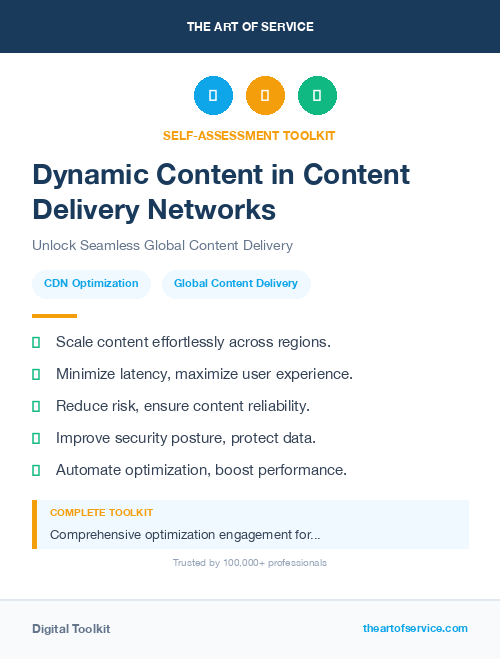 Dynamic Content in Content Delivery Networks