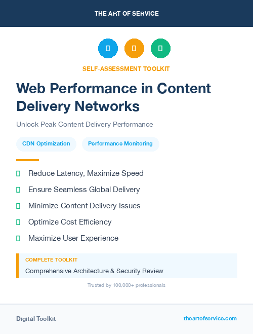 Web Performance in Content Delivery Networks