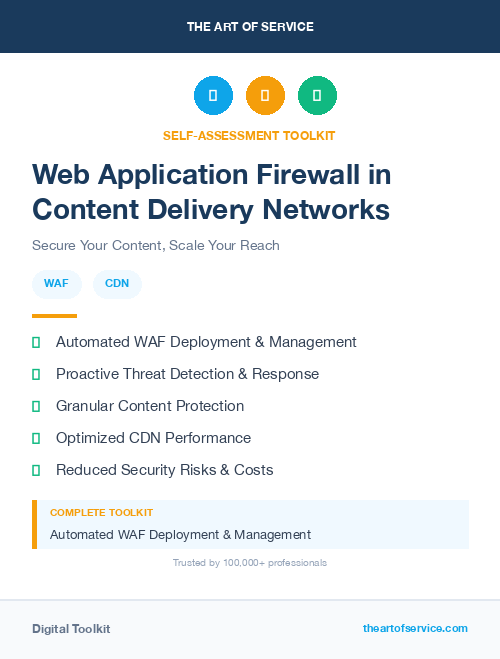 Web Application Firewall in Content Delivery Networks