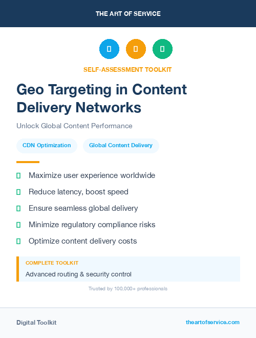 Geo Targeting in Content Delivery Networks