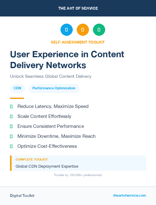 User Experience in Content Delivery Networks