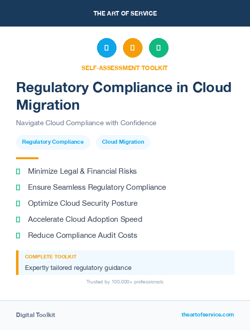Regulatory Compliance in Cloud Migration
