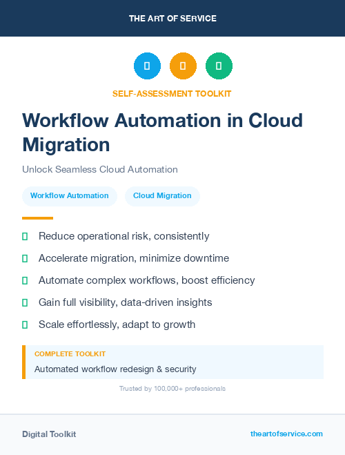 Workflow Automation in Cloud Migration