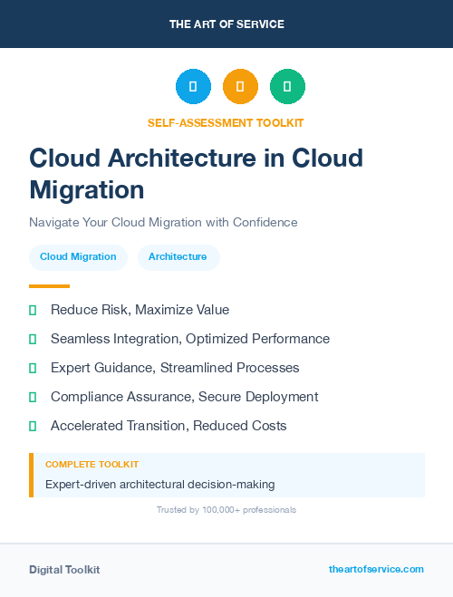 Cloud Architecture in Cloud Migration