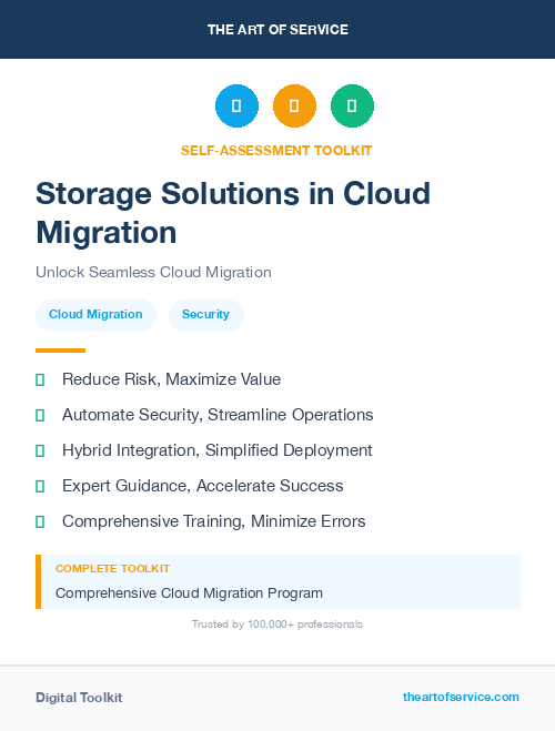 Storage Solutions in Cloud Migration