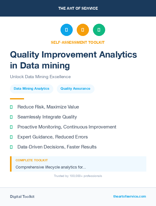 Quality Improvement Analytics in Data mining