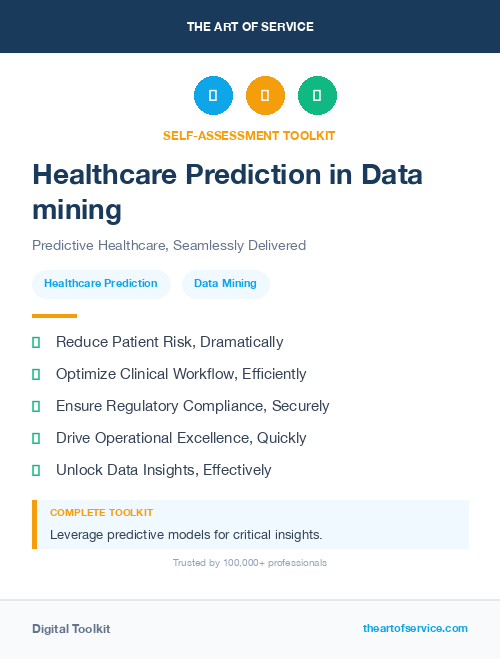 Healthcare Prediction in Data mining