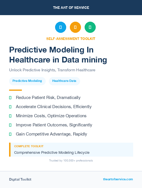 Predictive Modeling In Healthcare in Data mining