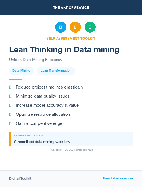 Lean Thinking in Data mining