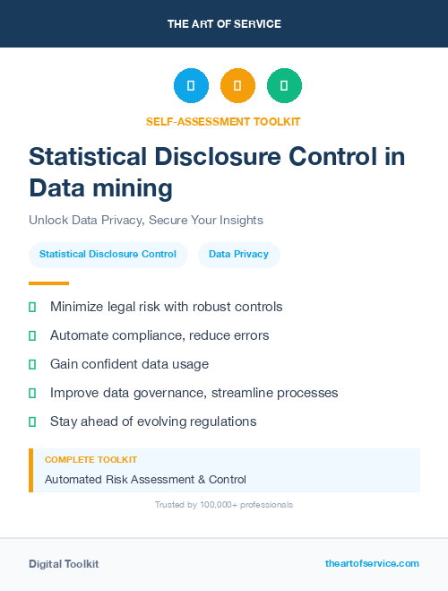 Statistical Disclosure Control in Data mining