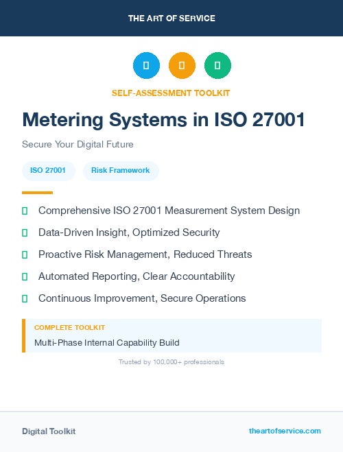 Metering Systems in ISO 27001