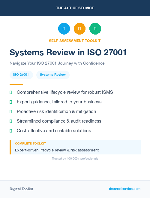 Systems Review in ISO 27001