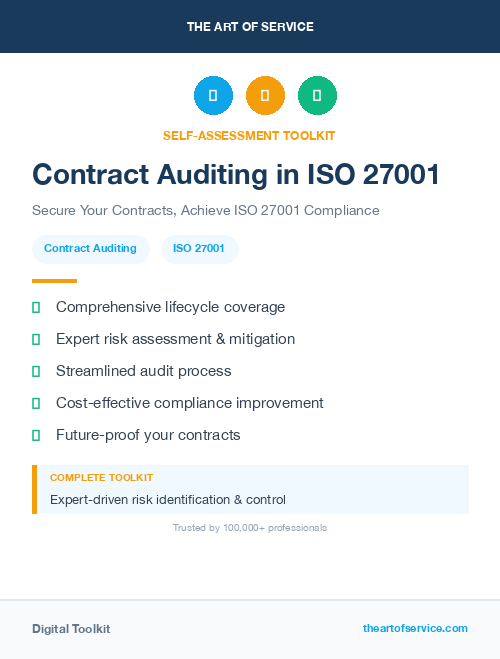 Contract Auditing in ISO 27001