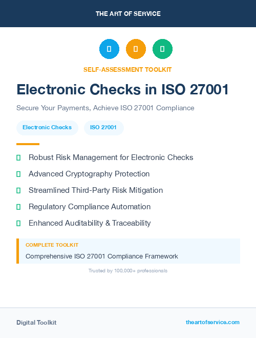 Electronic Checks in ISO 27001