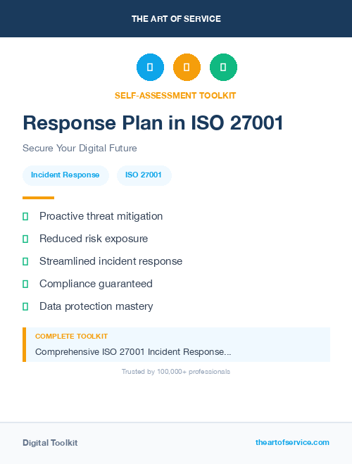 Response Plan in ISO 27001
