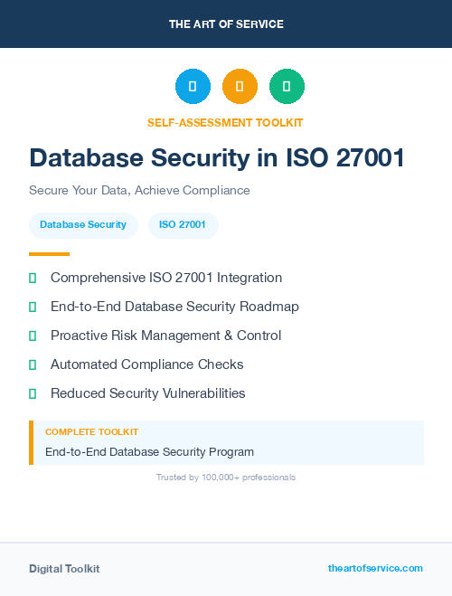 Database Security in ISO 27001