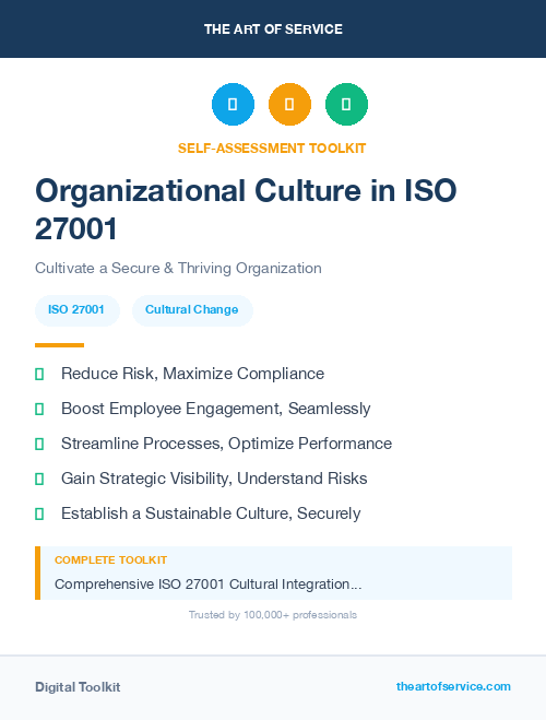 Organizational Culture in ISO 27001