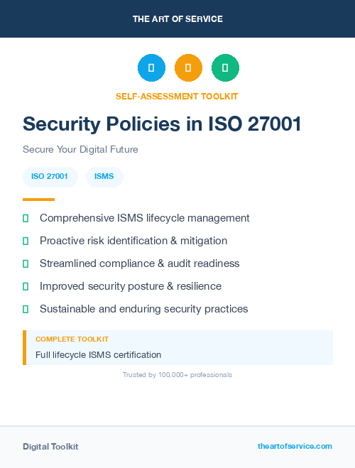 Security Policies in ISO 27001