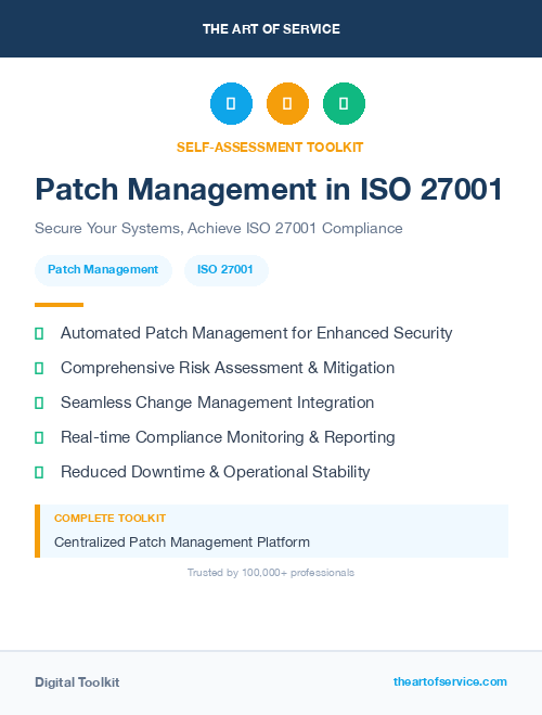 Patch Management in ISO 27001