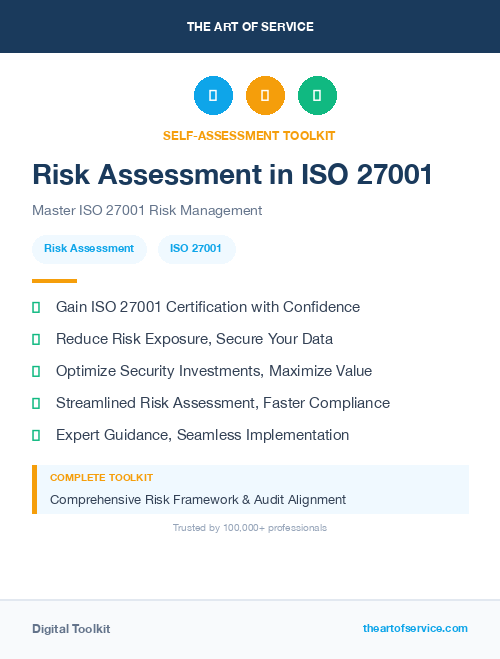 Risk Assessment in ISO 27001