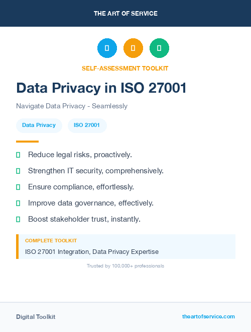 Data Privacy in ISO 27001