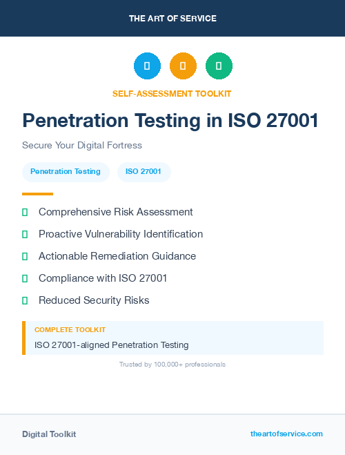 Penetration Testing in ISO 27001