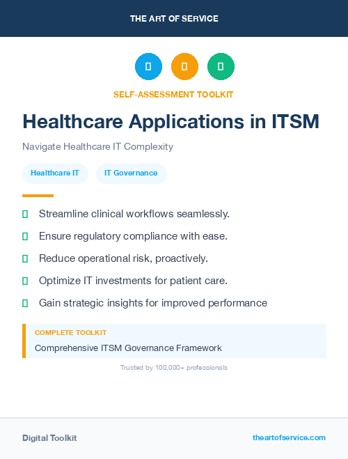 Healthcare Applications in ITSM