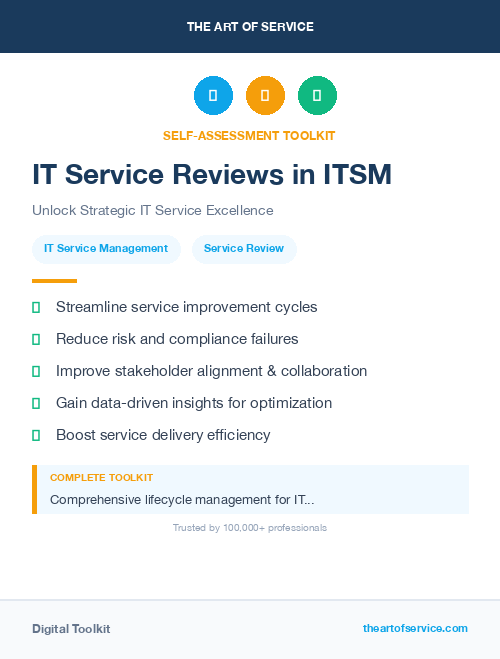 IT Service Reviews in ITSM