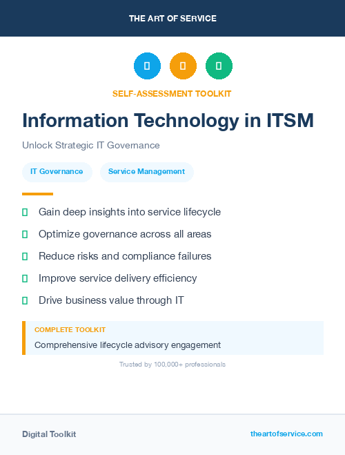Information Technology in ITSM