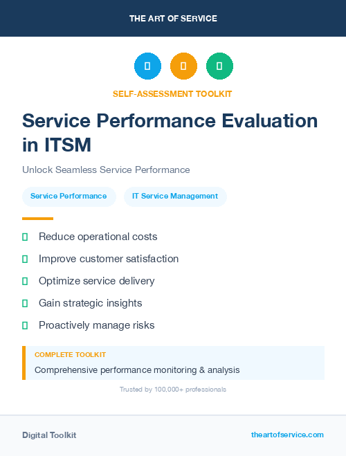 Service Performance Evaluation in ITSM