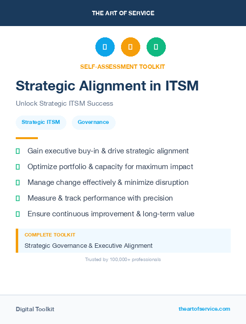 Strategic Alignment in ITSM