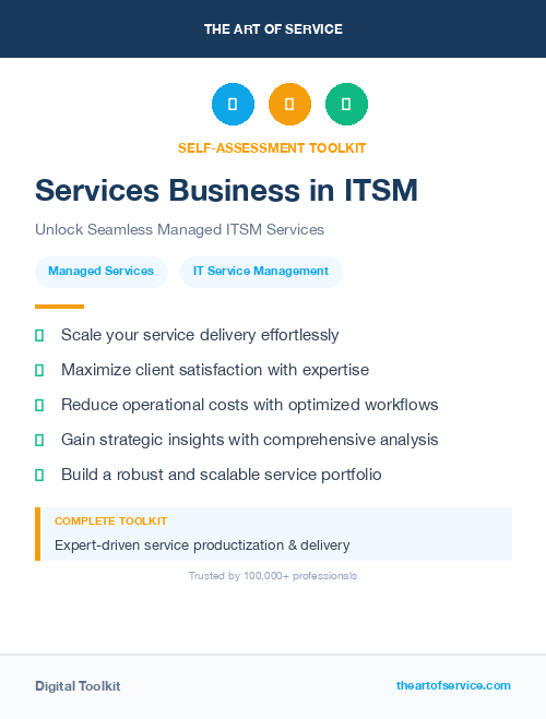 Services Business in ITSM