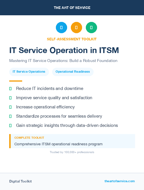 IT Service Operation in ITSM
