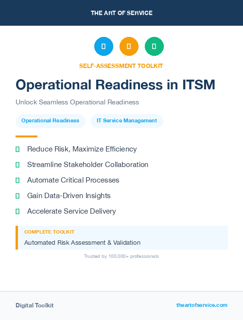 Operational Readiness in ITSM