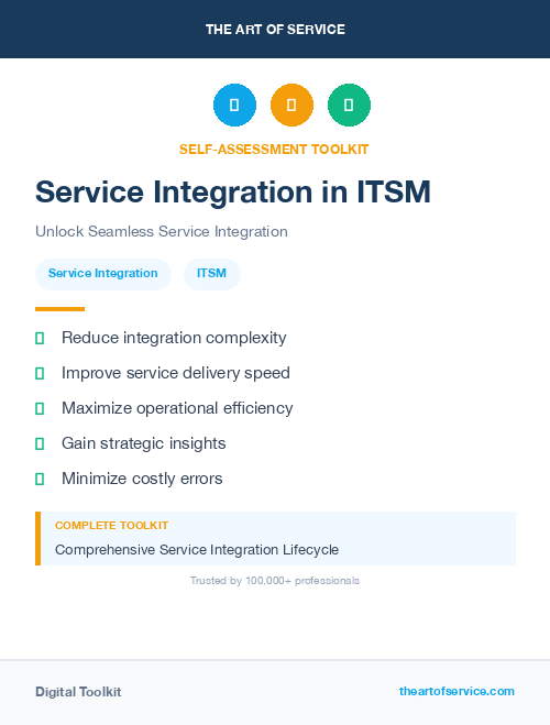 Service Integration in ITSM