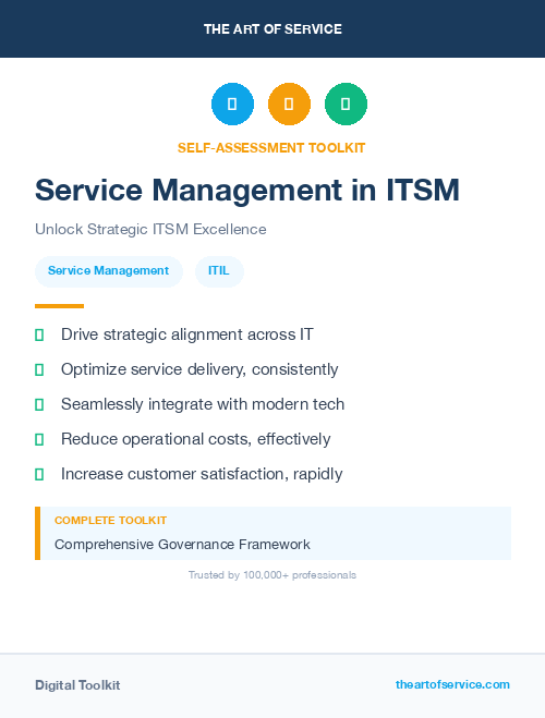 Service Management in ITSM