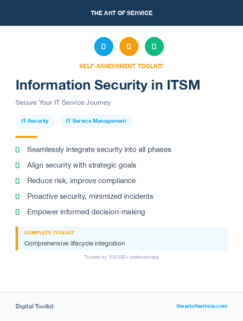 Information Security in ITSM