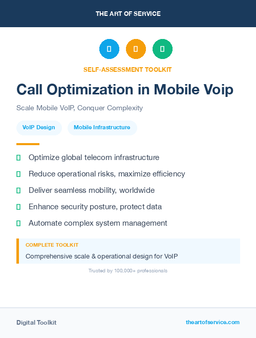 Call Optimization in Mobile Voip