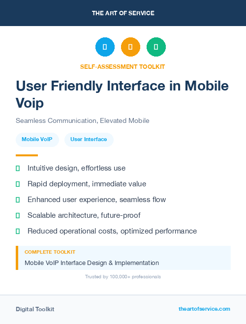 User Friendly Interface in Mobile Voip