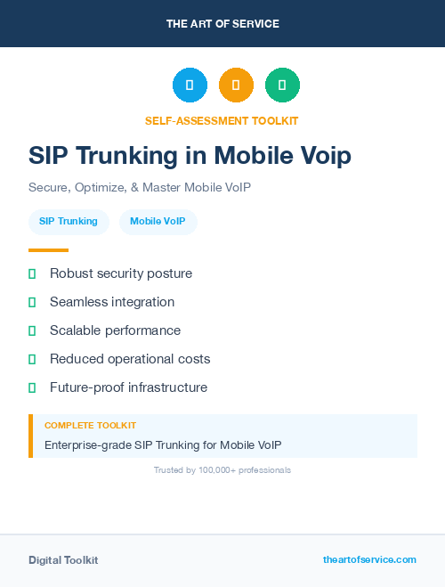 SIP Trunking in Mobile Voip