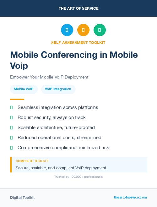 Mobile Conferencing in Mobile Voip