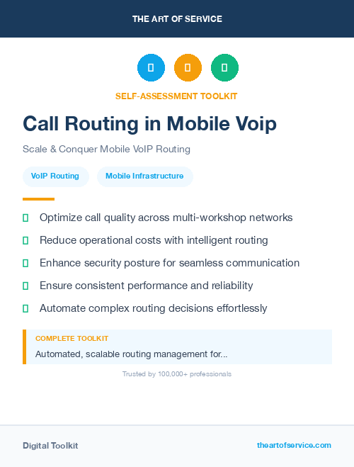 Call Routing in Mobile Voip