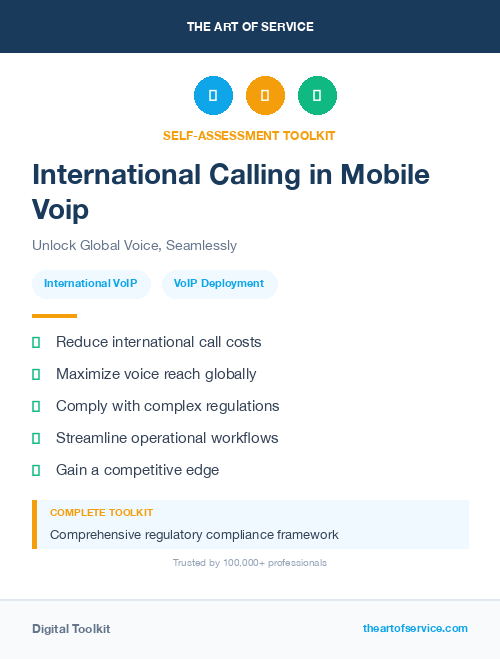 International Calling in Mobile Voip