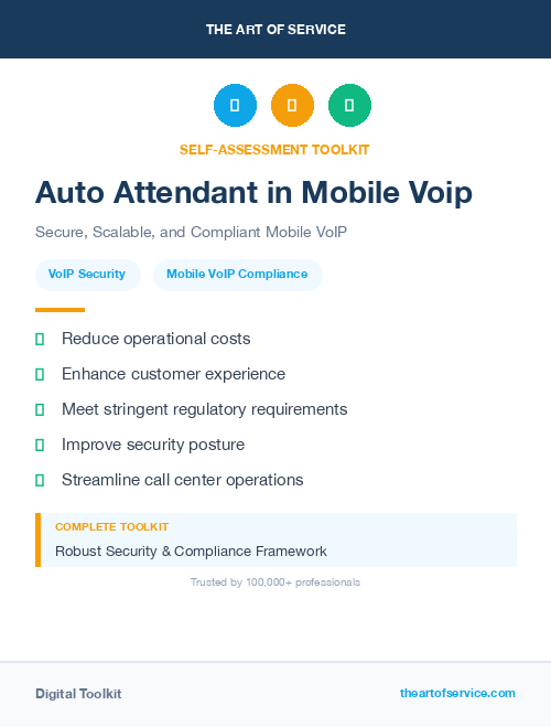 Auto Attendant in Mobile Voip
