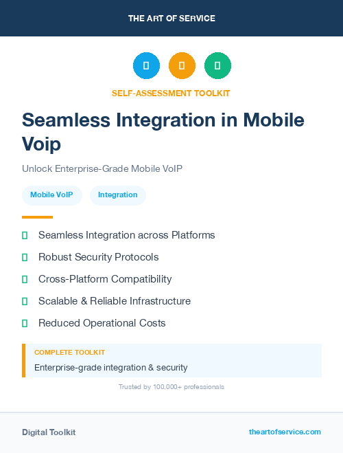 Seamless Integration in Mobile Voip